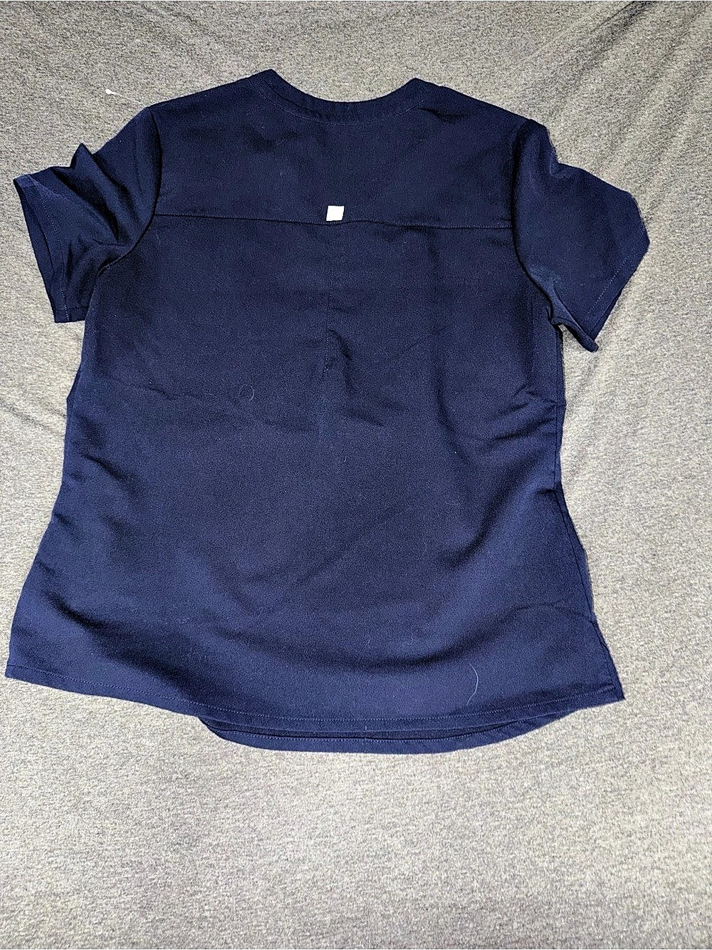Figs Navy V-Neck Scrub Top Size Small - Picture 2 of 5